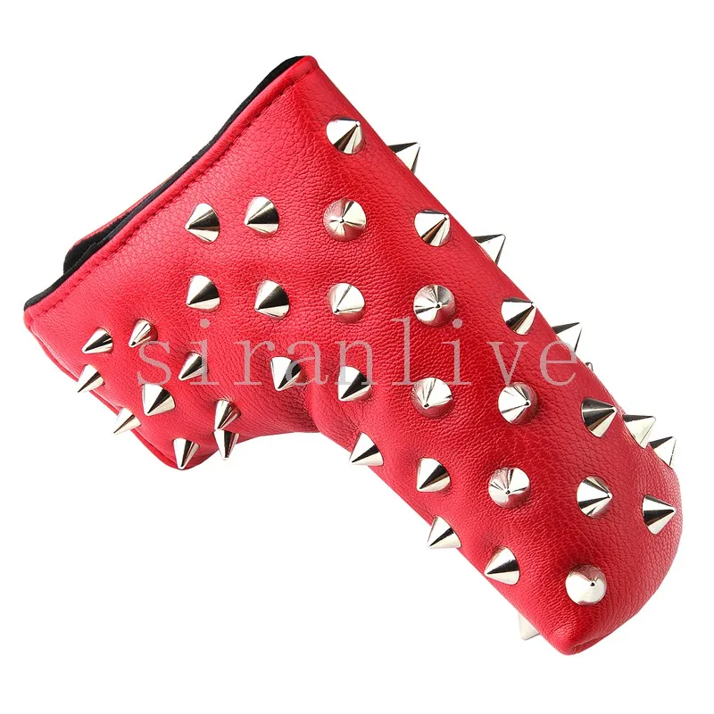 Премиум Blade Golf Putter крышка головы заклепки или череп клуб крышка с магнитной застежкой 2 цвета