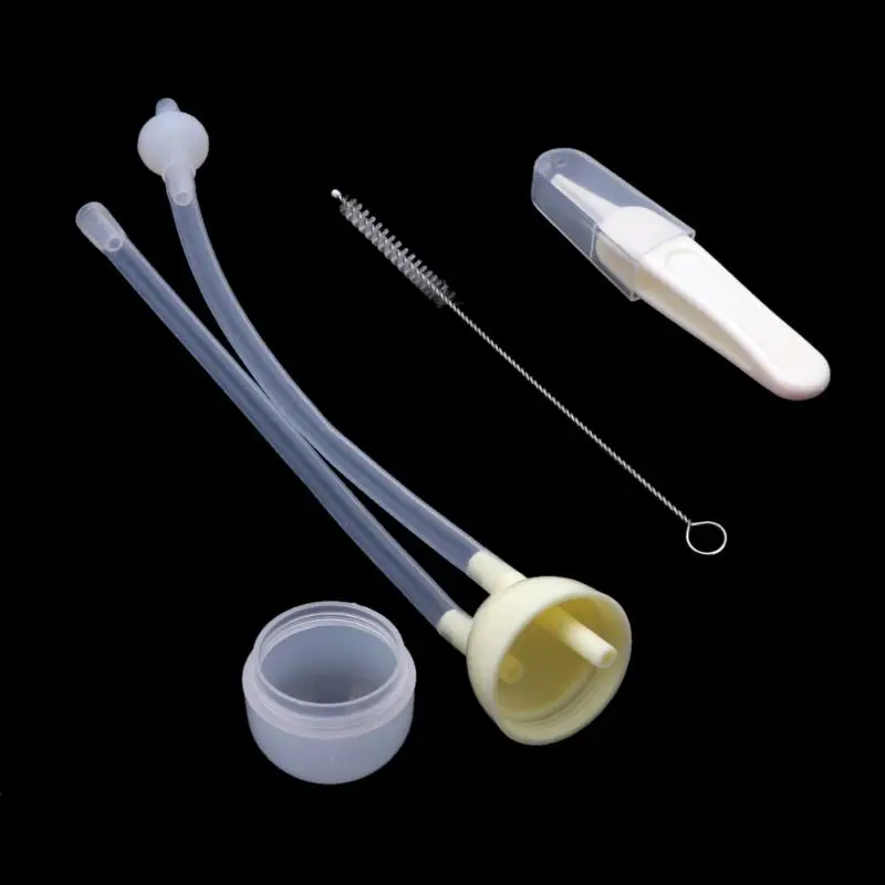 

3pcs Baby Care Set Newborn Safety Nose Cleaner Kids Vacuum Suction Nasal Aspirator Set Infants Flu Protections Accessories