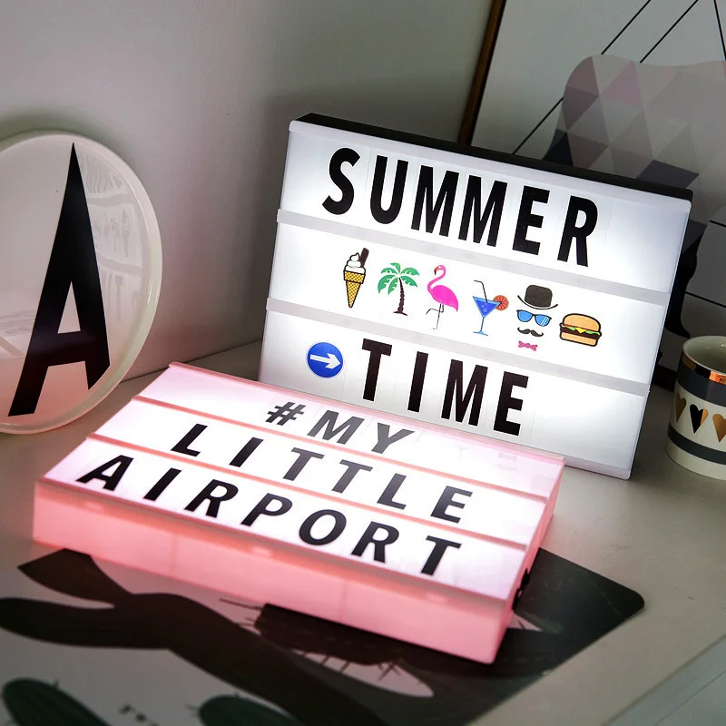 

Cross Border for LED Creative Letter Lamp Box GIRL'S Room Decorative Lights Photographic Prop Small Ornaments