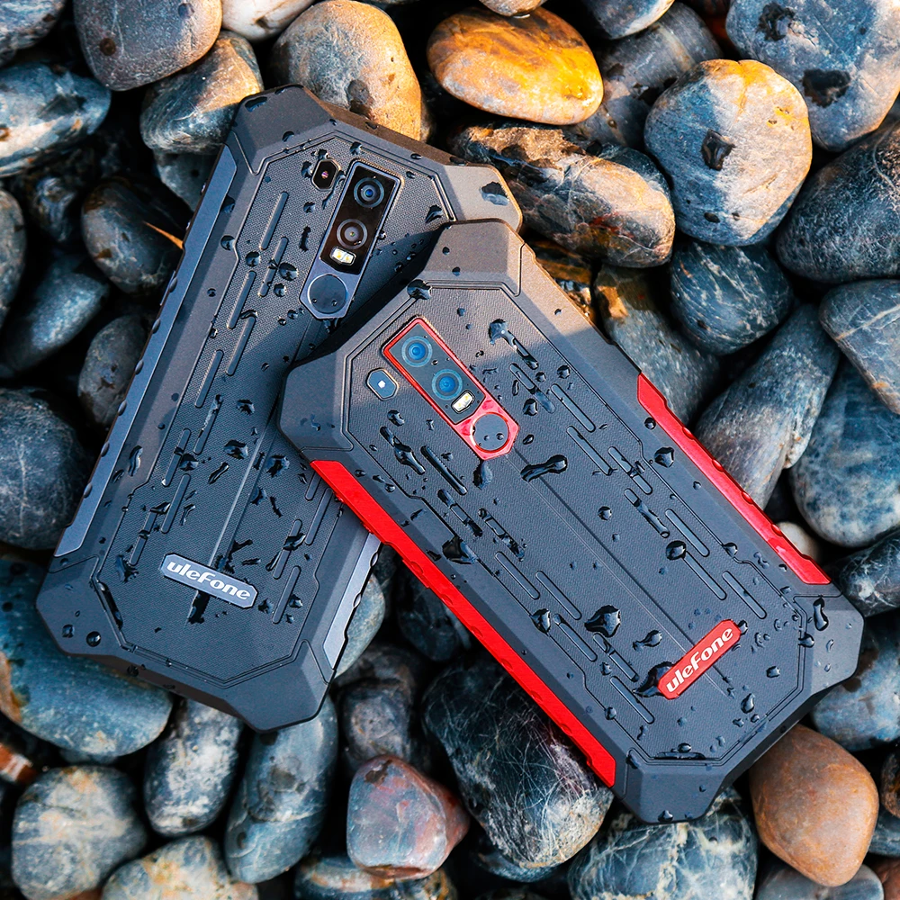 Ulefone Armor 6E IP68 водонепроницаемый мобильный телефон Helio P70 4 Гб+ 64 Гб 6," Беспроводное зарядное устройство 5000 мАч Android 9,0 смартфон NFC