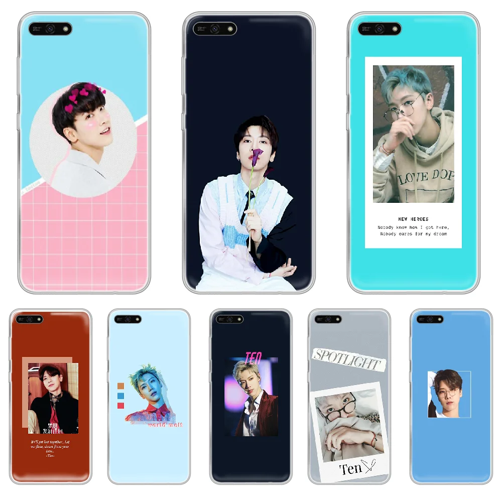 NCT U Ten чехол для телефона HUAWEI honor mate 8 9 10 20 30 A S X i pro lite Прозрачный мобильного мягкий