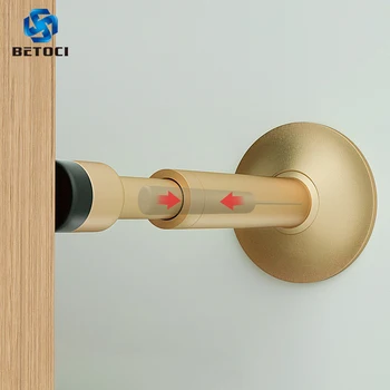 

BETOCI Pure Copper Hydraulic Buffer Mute Door Stop, Floor Door Stopper, Wall-Mounted Bumper, Non-Magnetic Door Touch Hardware