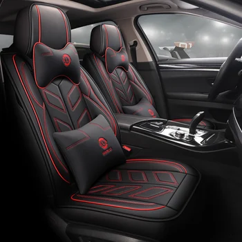 

Full Coverage Eco-leather auto seats covers PU Leather Car Seat Covers for Mercedes benz aclass cla c slc slk cls cl class amggt
