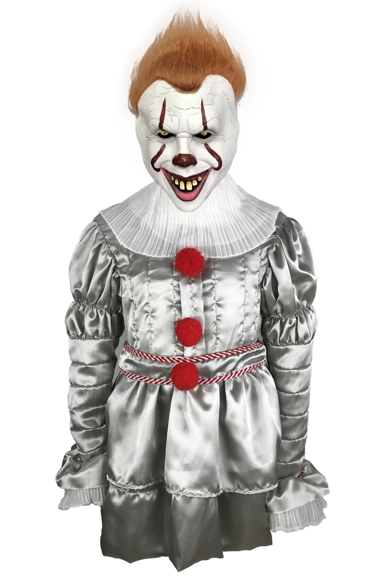 ; карнавальный костюм Pennywise; наряд на Хэллоуин; Маска; Детский костюм