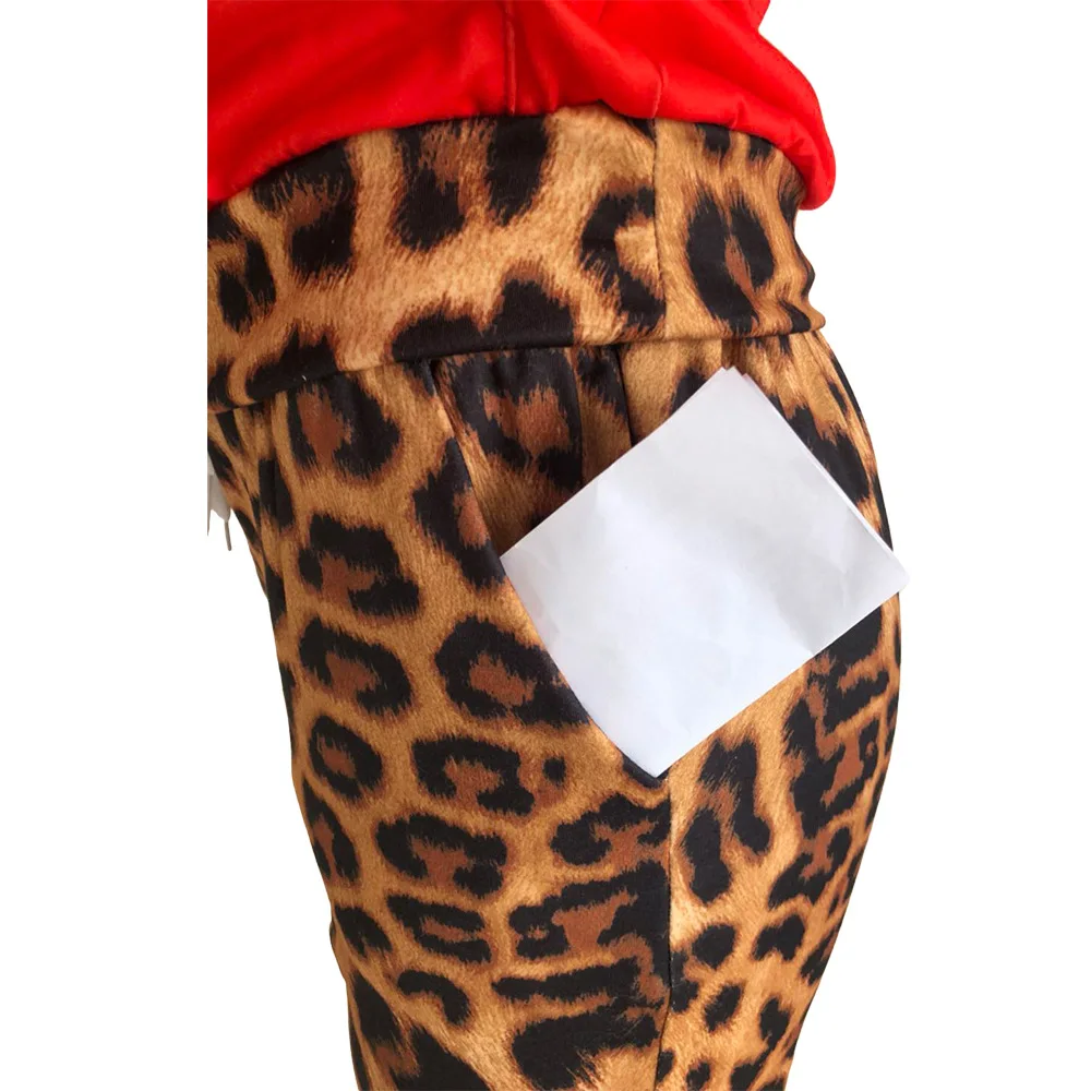 HAOYUAN комплект из двух предметов с леопардовым принтом; женский спортивный костюм; осенняя одежда; толстовка с длинными рукавами и брюки; комплект из 2 предметов; спортивные костюмы
