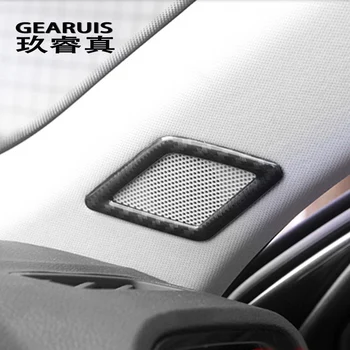 

Car styling Carbon fiber Door Stereo Speaker decoration Tweeter covers stickers trim For Audi Q3 2019 Interior auto Accessories