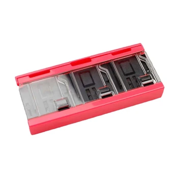 

Mini 6 Slots Push Game Cards Case Gaming Hard Shell Storage Box for NS Switch 203A