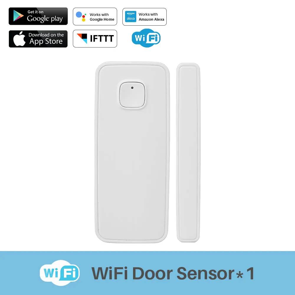 Умный Wi-Fi дверной сигнализатор, датчик окна, умный дом, безопасность, PK Xiaomi, датчик двери, Tuya приложение, управление, работа с Alexa Google Home iftt - Цвет: 1 Pcs