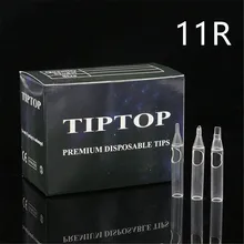 50 шт 11R TIPTOP одноразовые наконечники стерильные Ассорти пластиковые круглые одноразовые татуировки Советы для иглы татуировки насадки для тату