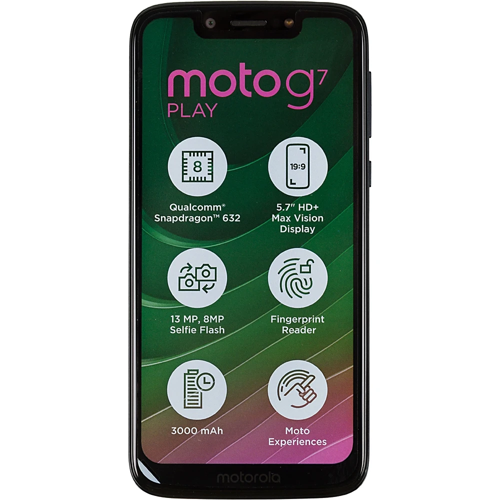Смартфон Motorola G7 Play XT1952-1 32Gb 2Gb темно-синий 3G 4G 2Sim 5.69" IPS 720x1512 And9.0 13Mpix
