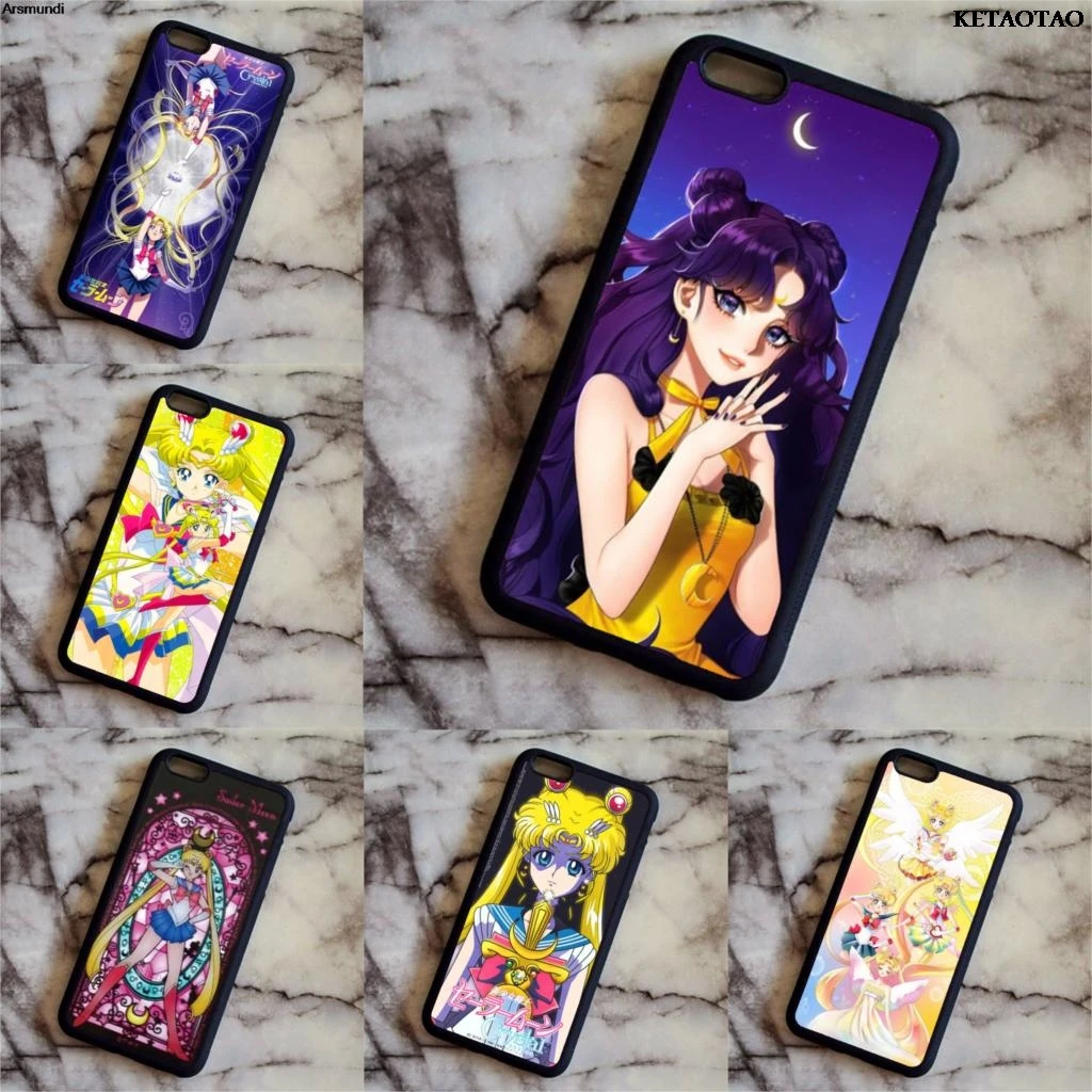 Чехлы для телефонов KETAOTAO Pretty guardian sailor moon чехол Samsung S3 4 5 6 7 8 plus edge Note 3 мягкий
