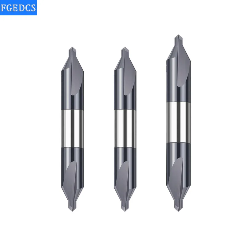 HRC58° Tungsten Steel Center Drills 60 Degree Carbide Spot Drill  0.4 0.5 1  2.0 2.5mm 6mm Double-head Metal Drill Bit CNC Tools ucheer 1pc electrical hss combination center drills countersinks bit set lathe mill 60 degree angle