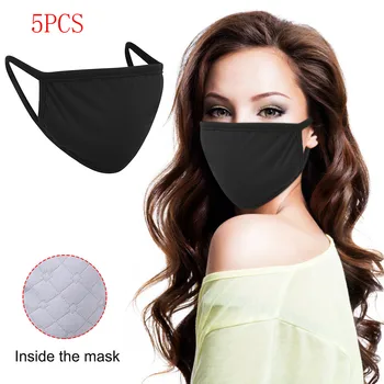 

Anti-dust Black Mouth Mask Unisex Cotton Face Mask Anime Mask For Cycling Camp Cycling Protection Printing Face Mouth Mask