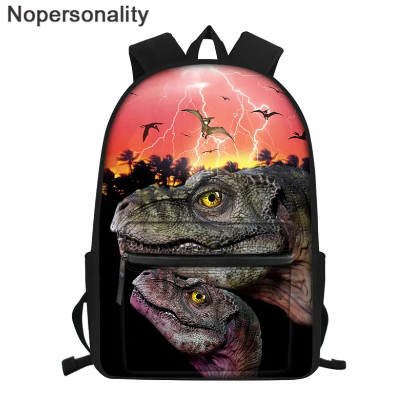 CC3932Z58 Nopersonality крутой рюкзак для мальчиков 3D Динозавры T-rex мужской рюкзак большой размер сумки для средней школы Mochila подростковый рюкзак - Цвет: CC3932Z58