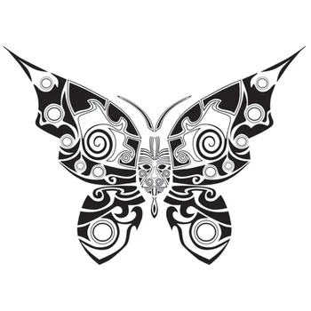 

Artificial Butterfly Wall Decals Living Room Wallpaper Bedroom Sticker (59x43cm, Black)