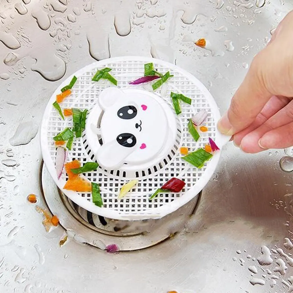 Floor Drain Waste Water Ground Leakage Kitchen Tool Household Saving Water Washroom Cute Cartoon Durable