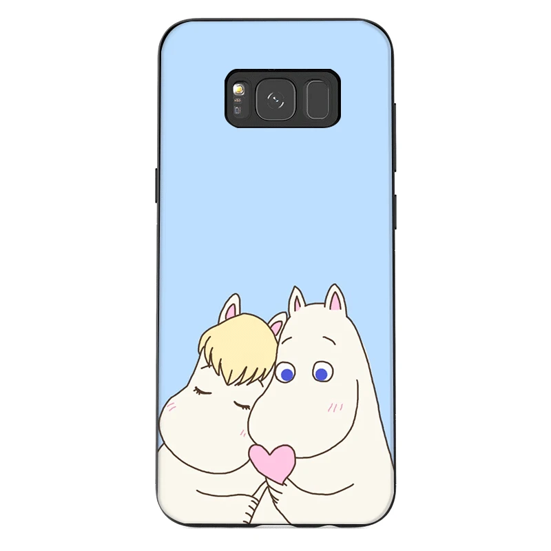 Мобильный чехол для телефона из термополиуретана для samsung Galaxy A50 A70 A10 A30 A40 A3 A5 A6 A7 A8 A9 J6 Защитная крышка милые Бегемот мультяшным персонажем Мумий Тролль