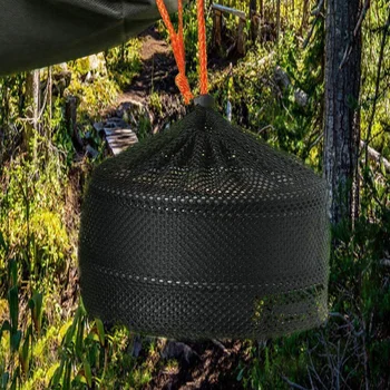 1 Set Outdoor Tableware Kit Reusable Practical Lightweight Camping Tools Cookware Travelling Hiking Picnic BBQ Equipments 5