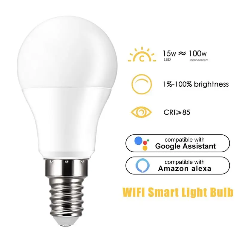 Techlife H4-E 15W E27/B22/E14 CW/WW