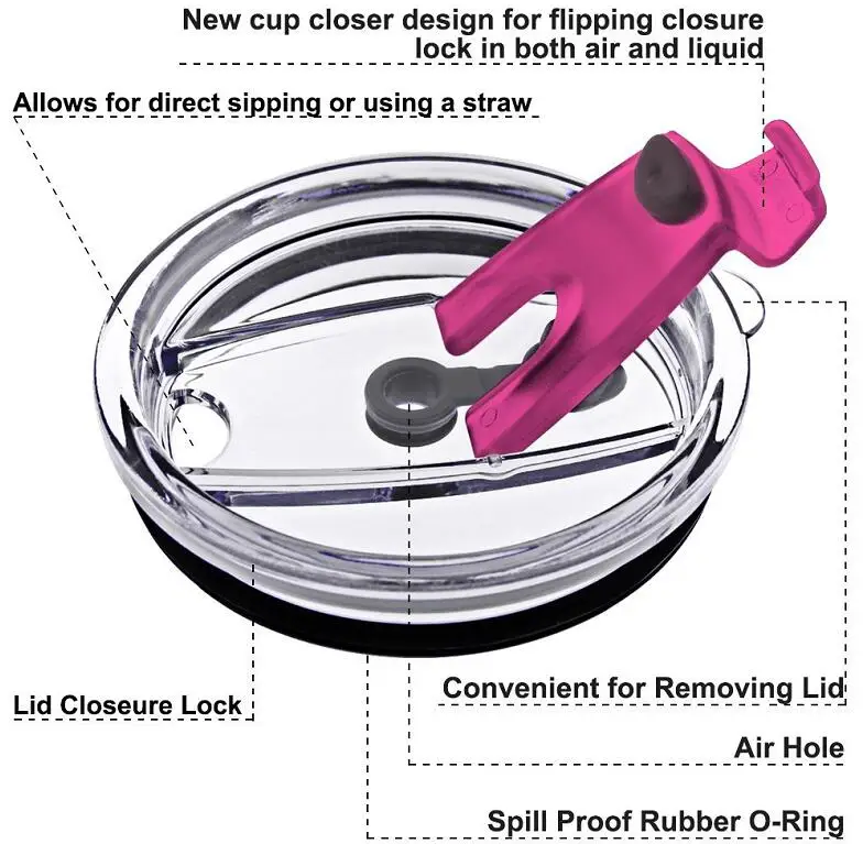 Защита от брызг, герметичная крышка для бутылки, ручки, держатель для кружки, сумка для стакана воды 30 унций