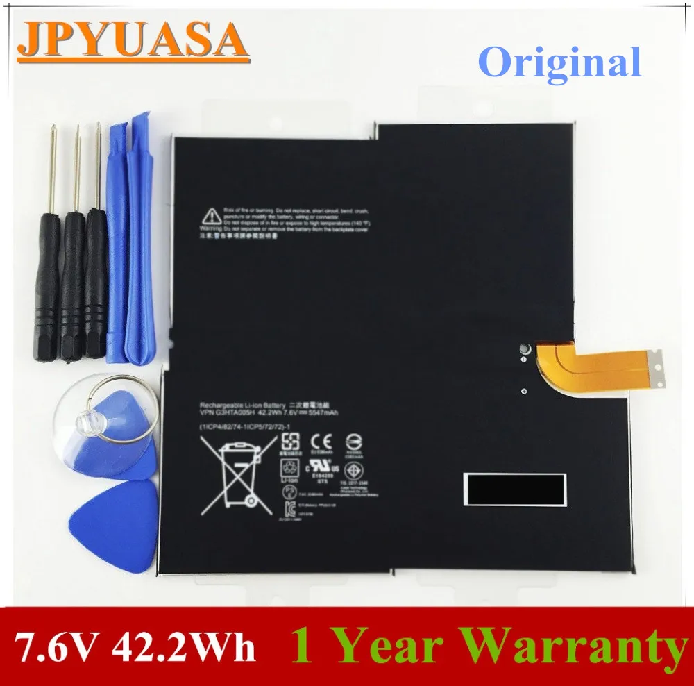 

7.6V 42.2Wh Genuine MS011301-PLP22T02 Battery for MICROSOFT SURFACE PRO 3 1631 G3HTA005H G3HTA009H 1577-9700