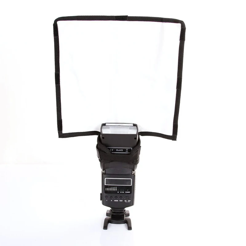 Камера софтбокс анти-Redeye вспышка со светоотражателем диффузор серебристо-белый для sony Canon Nikon Metz Sigma Olympus Flash Highlight BIGSIZE