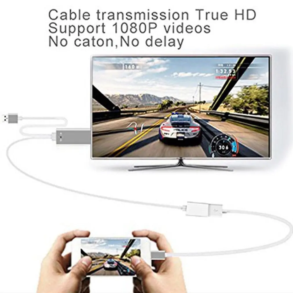 Горячая MHL Micro USB к HDMI HD 1080P ТВ кабель адаптер для Android samsung телефон планшет Galaxy S8 S7 для iPhone 8 7 6