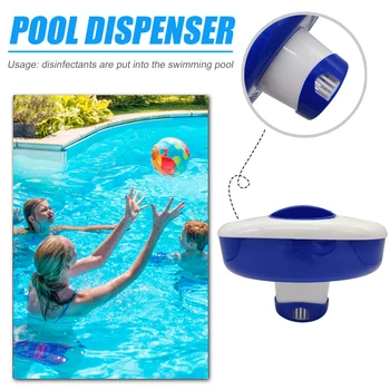 

10 inch Folding Swimming Pool Afloat Chemical Chlorine Dispenser Drug Pill Case Classic Swimming Pool Cleaning Accessaries