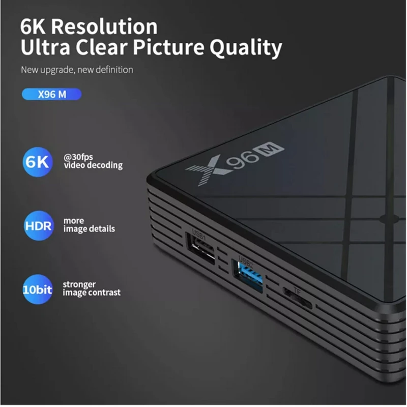 X96 X96M Smart tv Box 4+ 32GB Allwinner H603 5G wifi bluetooth 4,0 Android 9,0 HDR 4K 6K 2,4 GHz MAX телеприставка медиаплеер