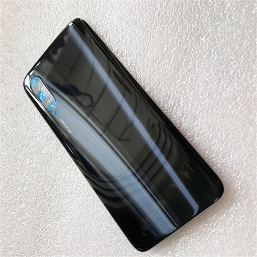 Для Xiaomi mi CC9 mi A3 крышка батареи чехол+ клей панель Задняя Дверь Корпус чехол с клейкой крышкой батареи