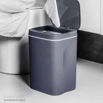 

Intelligent Trash Can Automatic Sensor Dustbin Smart Sensor Electric Waste Bin Home Rubbish Can For Kitchen Bathroom Garbage