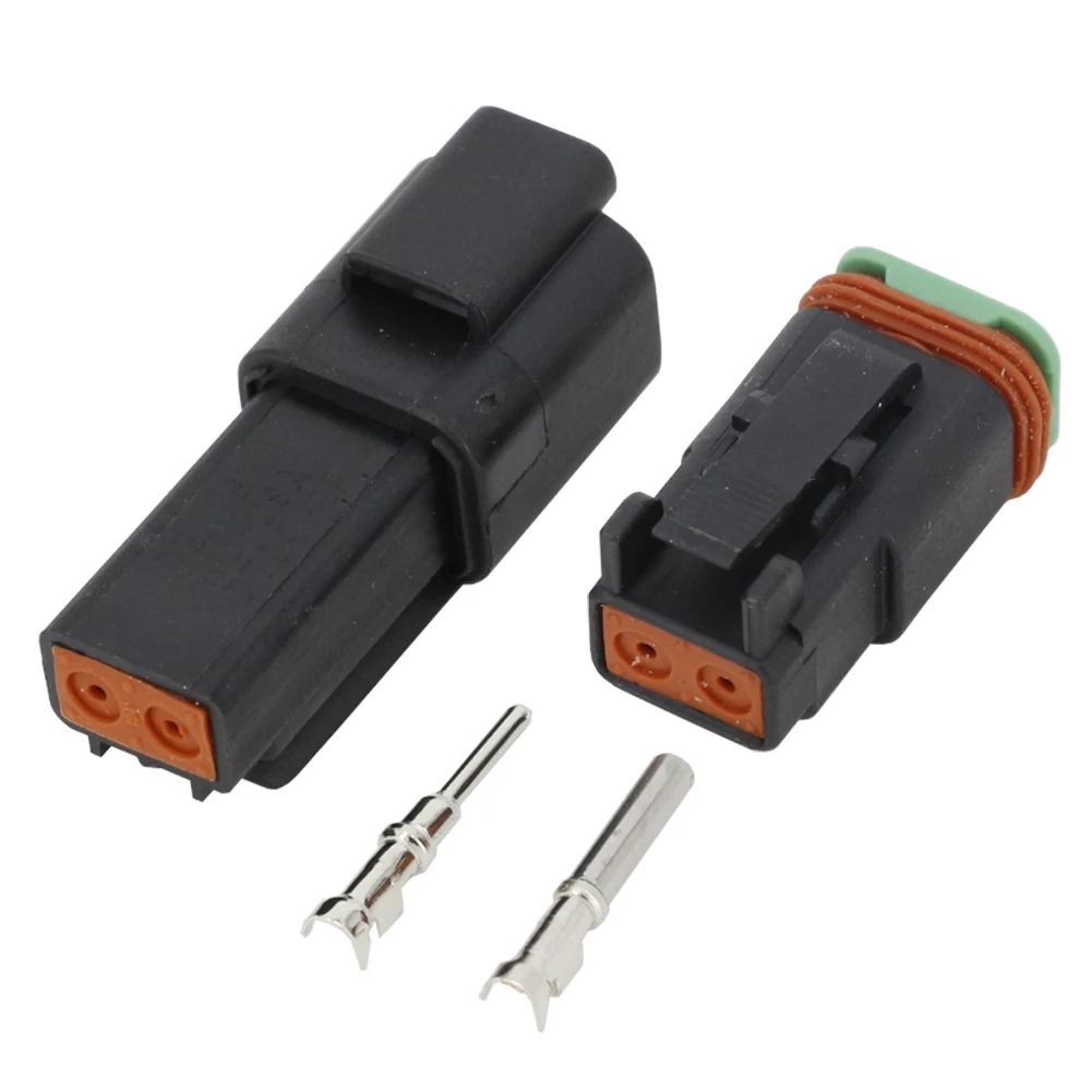 Черный 10 комплектов 2 Pin DJ3021Y 1.6 11/21 DT разъемы DT04 2P/DT06 2S автомобильный