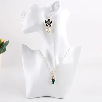 

Fashion Female Mannequin Bust Showing Earring Necklace Jewelry For Resin Mold Holder Home Decoration Accessories A931