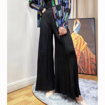

Miyake Pleated WOMEN 'S Pants Spring And Summer New Style High-waisted Slimming Versatile Large Size Casual Loose Pants Trousers