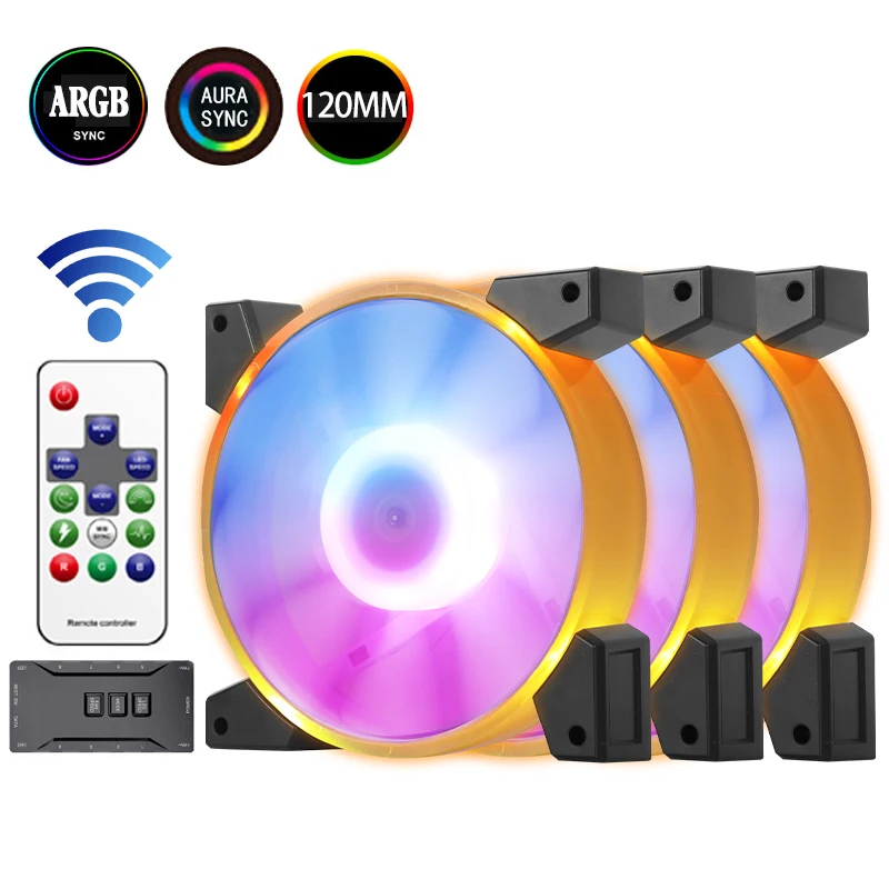 C7 чехол для ПК Вентилятор RGB 120 мм охлаждающий бесшумный пульт Aura Sync Cooler Master