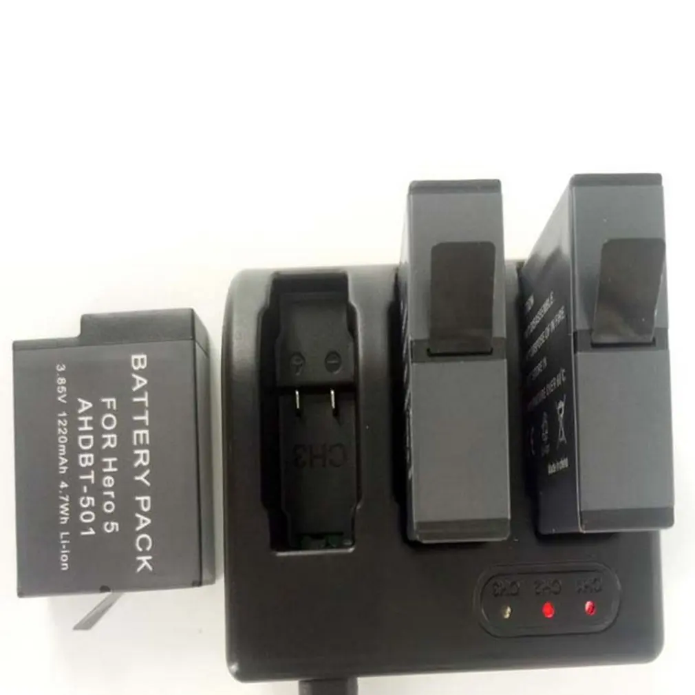 Для GoPro Hero7 зарядное устройство USB Комплект для GoPro Hero7 Go Pro с 1600 мАч Зарядное устройство
