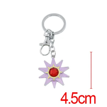 

Anime Pokemon Keychain Elves Starmie Cute Fun Cartoon Metal Key Chain Starfish Pendant Jewelry Fashion Fun Novelty High quality