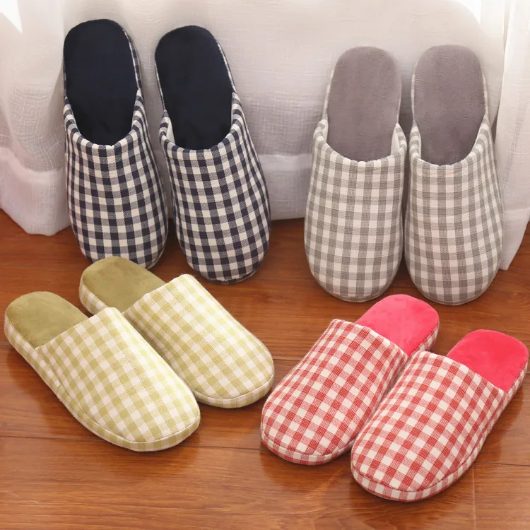

Leopard Japanese cotton slippers slippers for men and women lovers wood floor soft bottom anti-slip silent slippers