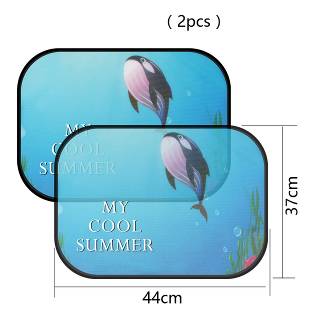 Car Side Window Sunshade Cartoon Patterned Auto Sun Shades Protector Foldable Car Cover for Baby Child Kids Car Styling