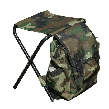 

Folding Camping Fishing Chair Backpack Fishing Stool Backpacks with Picnic Bag for Outdoor Hiking Seat Bags