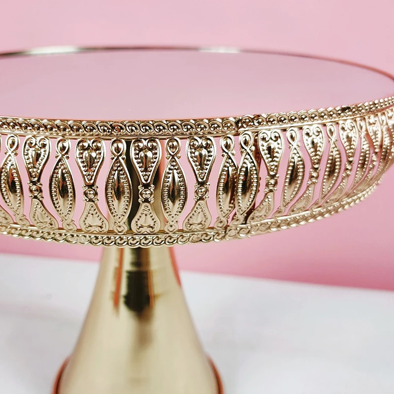 Cake Stand Set gold Crystal Metal Cupcake decorations Dessert Pedestal Party Display cake tray
