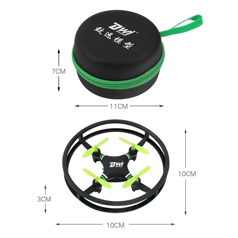 Мини Дрон Радиоуправляемый квадрокоптер нано дроны Карманный Дрон чехол вертолет 2,4 ГГц подарок для детей игрушки Dwi dobellin D1