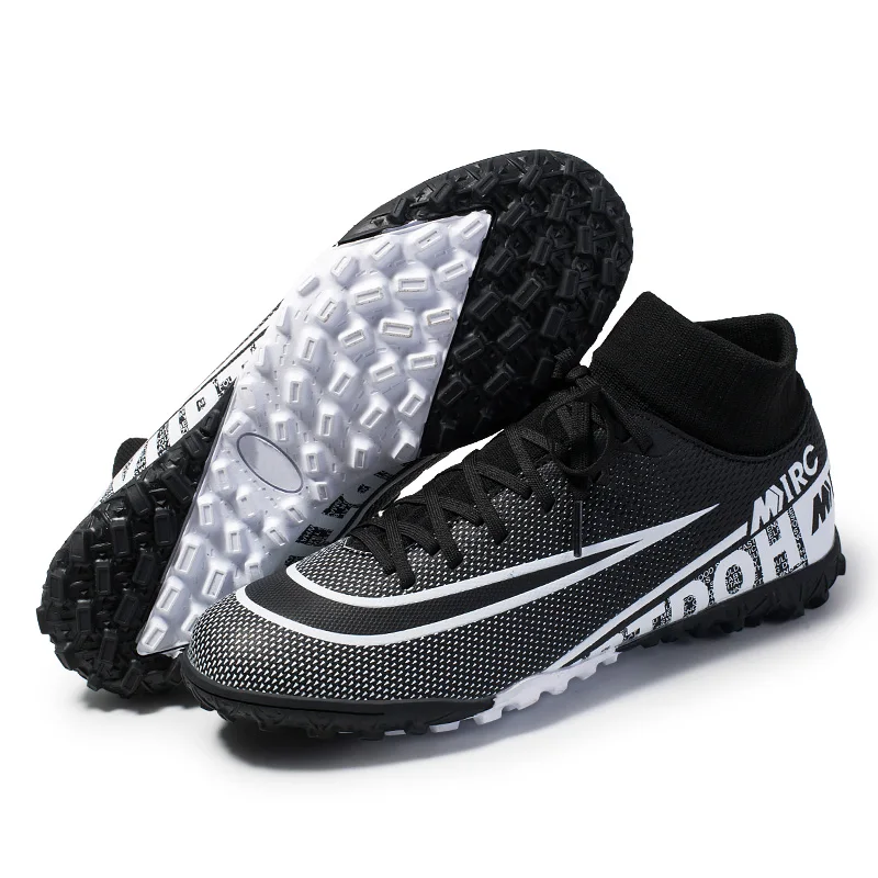 Men Soccer Shoes Cleats High Ankle Football Shoes Long Spikes Outdoor Traing Boots for Men Shoes Soccer Cleats Sneakers Men