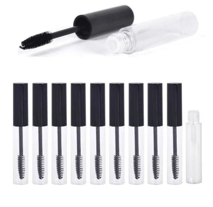 

1000pcs 10ml Empty Black Eyelash Tube Mascara Cream Vial/Container Fashionable Refillable Bottles Makeup Tool Accessories SN414