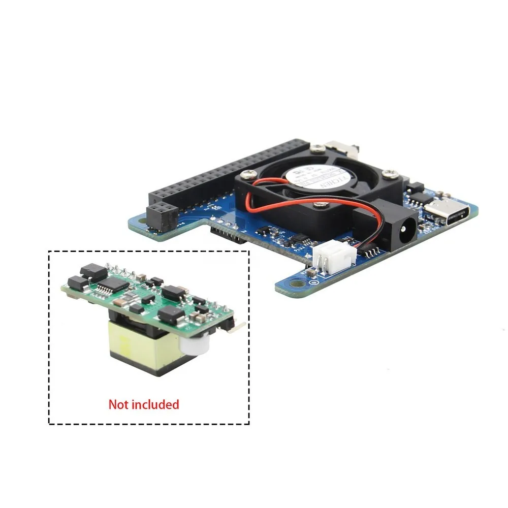 Raspberry Pi 4 Модель B программируемый Умный вентилятор контроля температуры+ плата расширения для Raspberry Pi 4B/3B+/3B