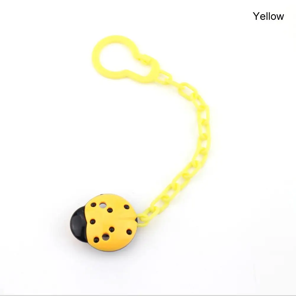 Yellow 1 шт. новые клипсы для соски пустышки цепи пустышка Ниппель для клипа держатель для соски дети соски зажимы Прорезыватель анти-капля веревка - Цвет: Yellow