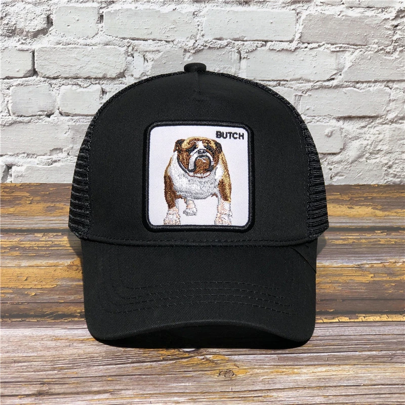 black BUTCH Новинка Goorin петухи Животные вышивка кожа сетка Бейсболка унисекс кепки s для женщин мужчин Snapback кепки папа шляпа летние регулируемые шапки - Цвет: black BUTCH