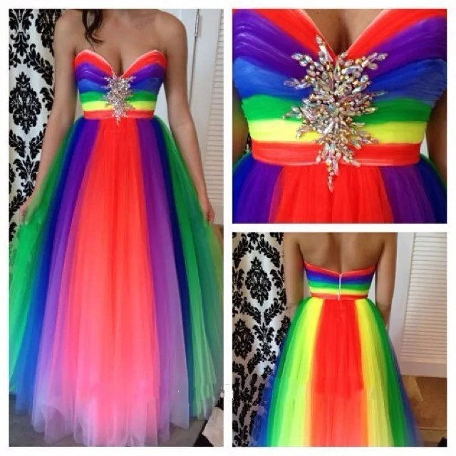colorful formal dresses