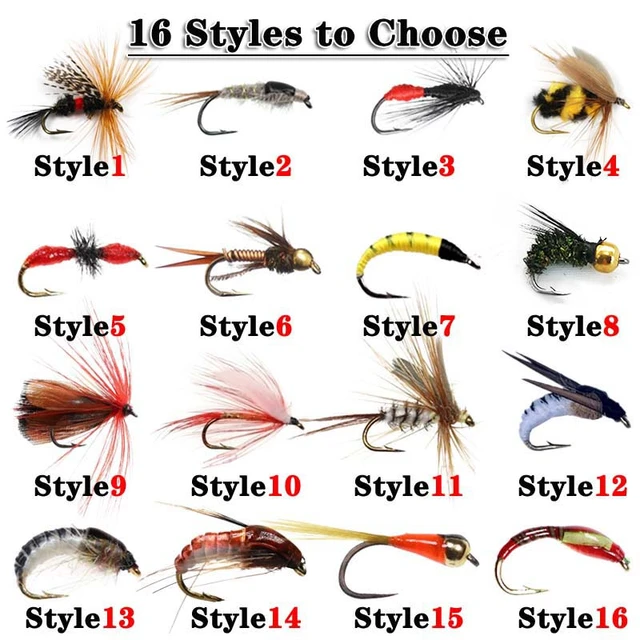 5Pieces Brass Beadhead Peacock Herl Buzzer Fly Ice Fishing Fly Lure Jig  Nymph Larvea for Trout