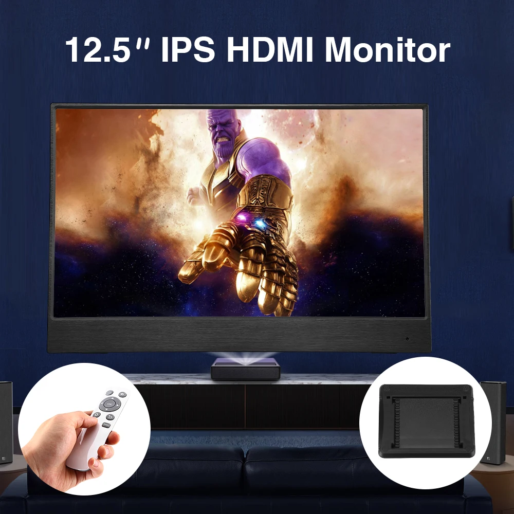 Eyoyo EM12S 12,5 дюймов 1440P портативный ноутбук монитор для PS4 Windows 7 8 10 QHD lcd 2K HDMI ips экран игровой монитор ультра тонкий